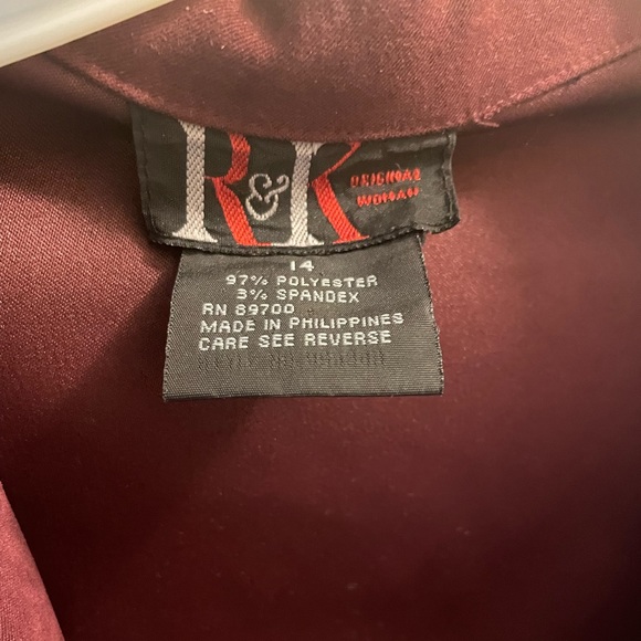 EUC R&K Women’s Shacket Soft Suede Like Texture Button Down Jscket Size 14, XL - Picture 7 of 10